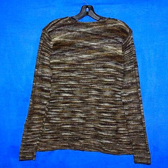 Babette Ballinger New York Multi-Color Speckled Knit Sweater L - Picture 3 of 5